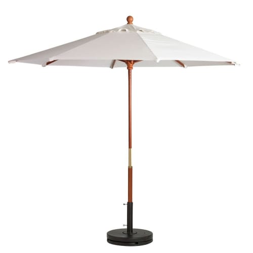 Grosfillex® Wooden Market Umbrella, 7 Feet, White